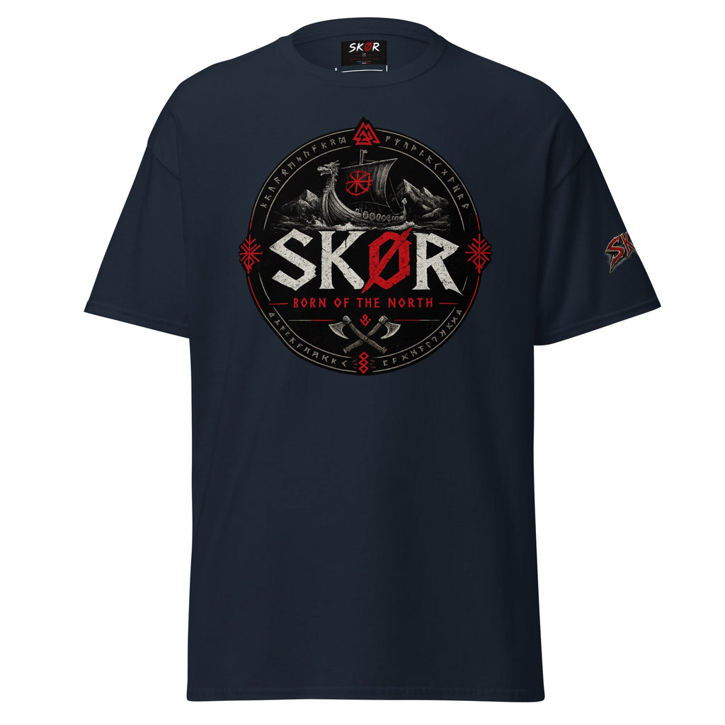 T-shirt Unisexe Norden SKØR - Marine, vue de face