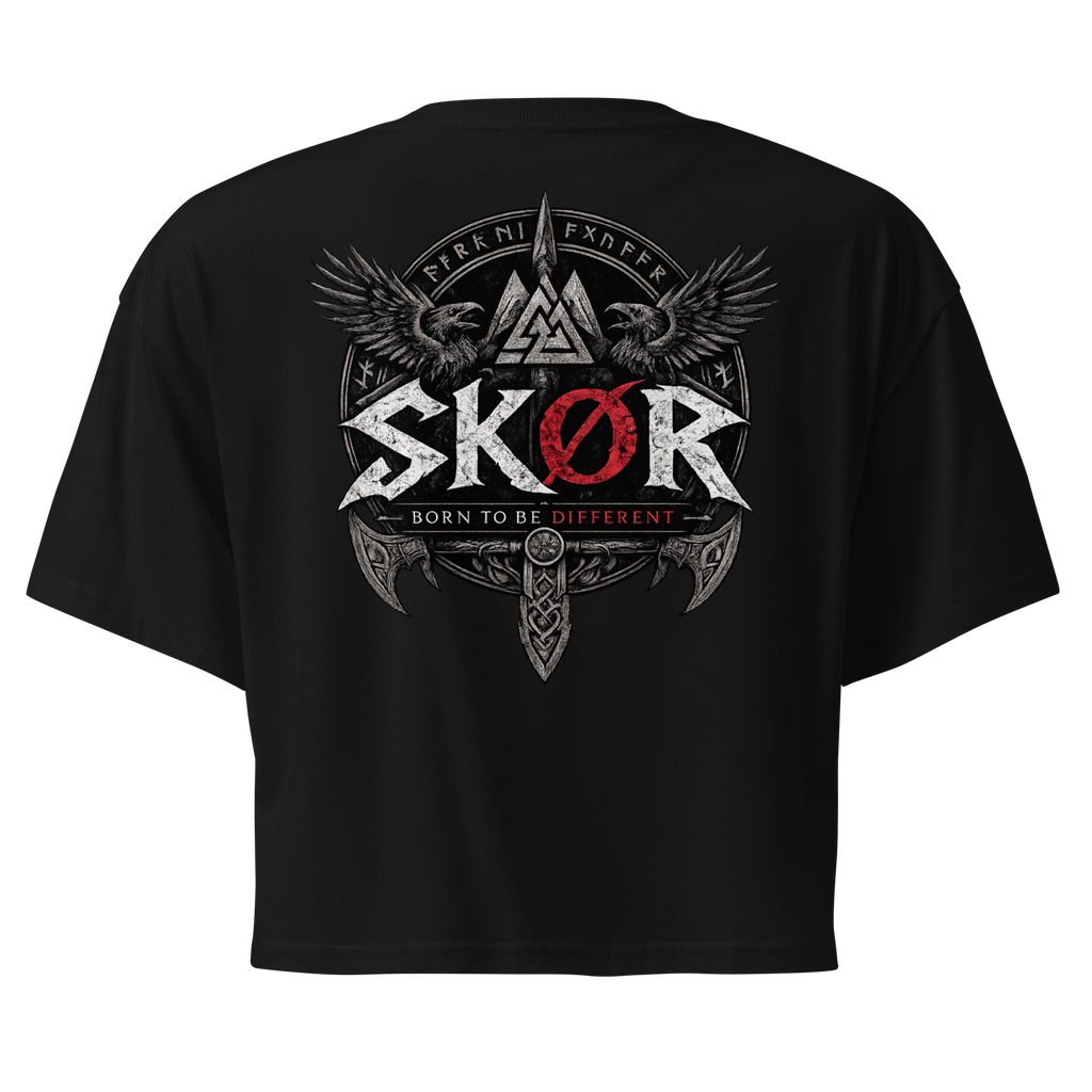 SKØR CROP TOP BORN TO BE DIFFERENT