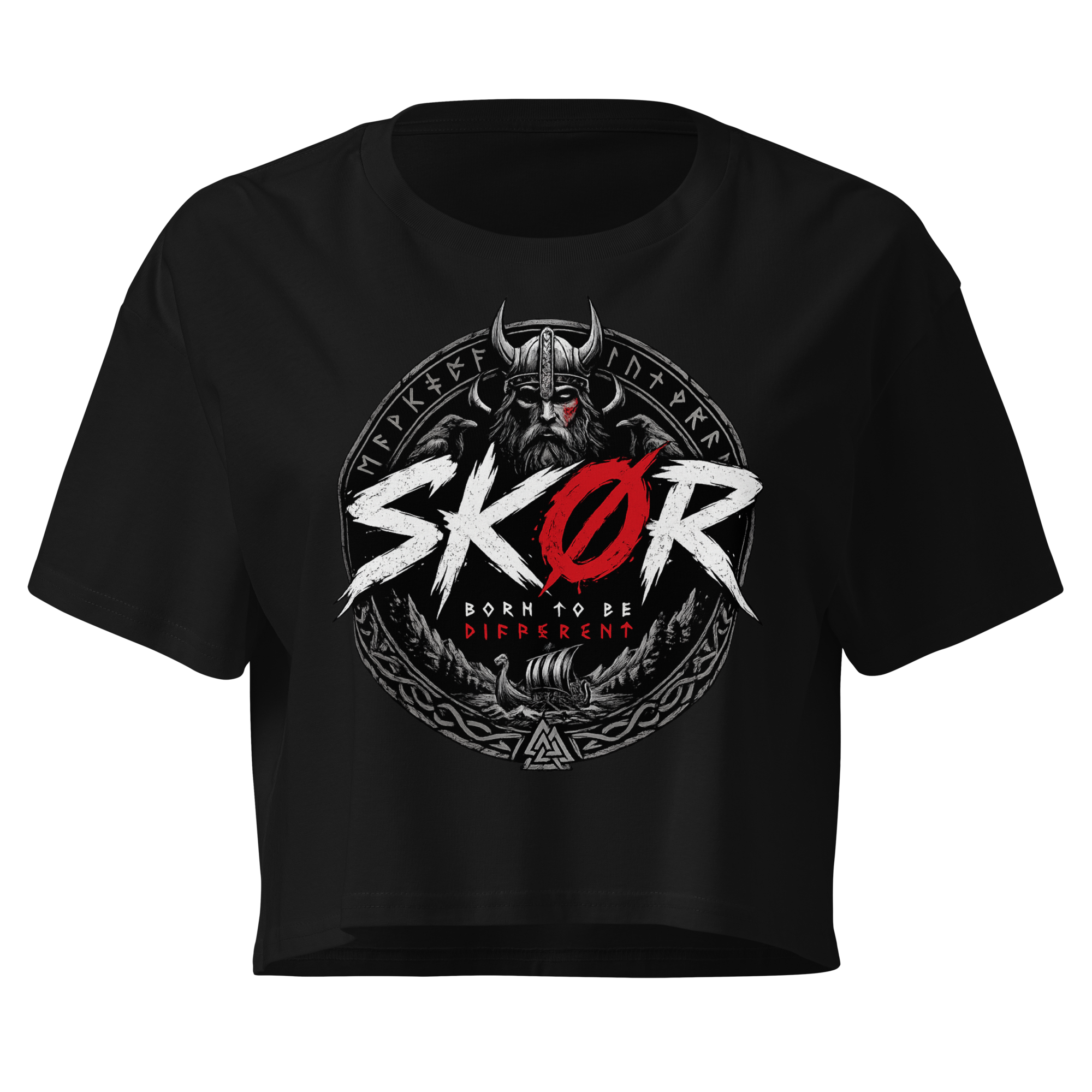 SKØR CROP TOP BORN TO BE DIFFERENT