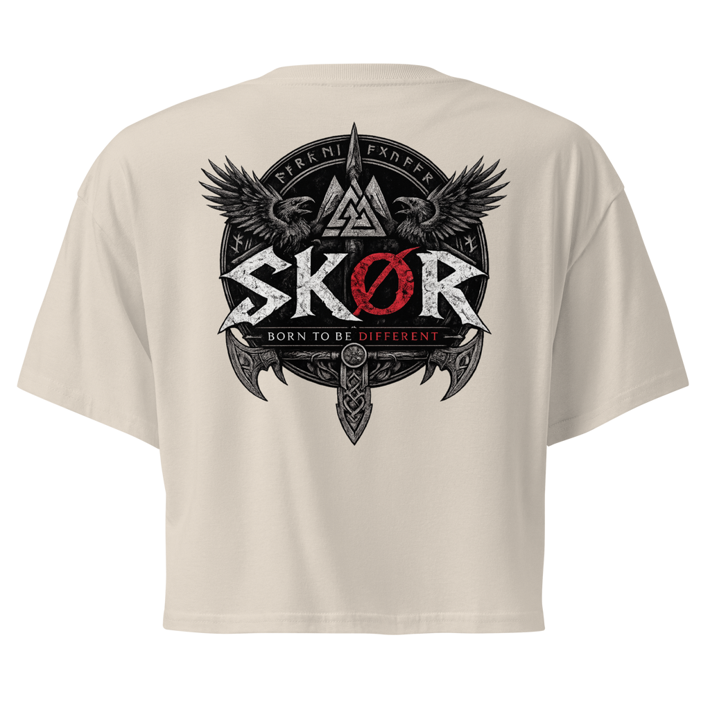 SKØR CROP TOP BORN TO BE DIFFERENT