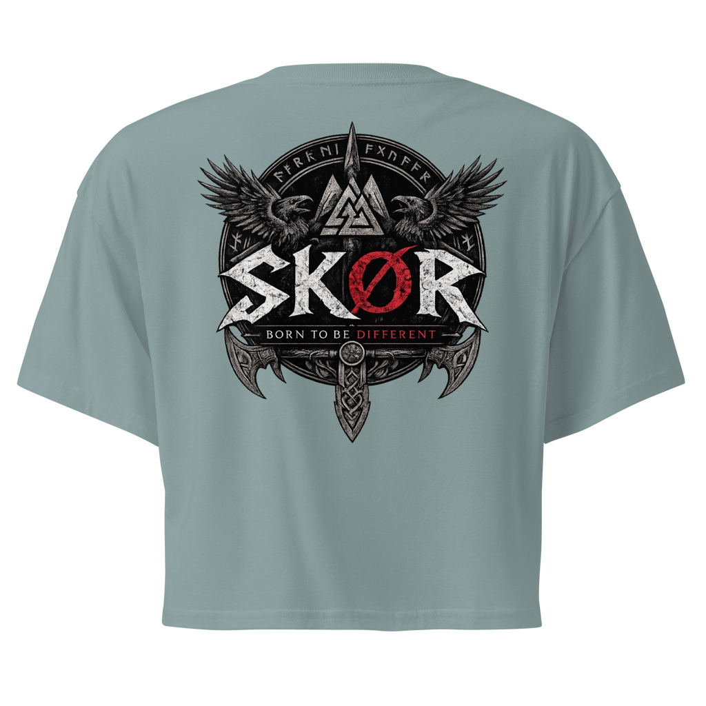 SKØR CROP TOP BORN TO BE DIFFERENT