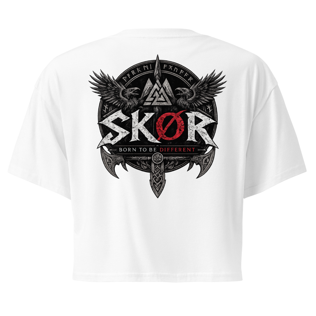 SKØR CROP TOP BORN TO BE DIFFERENT