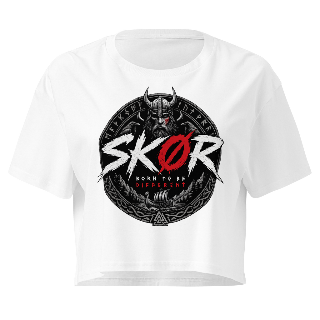 SKØR CROP TOP BORN TO BE DIFFERENT